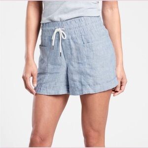 Athleta Cabo 4” Linen Chambray Shorts